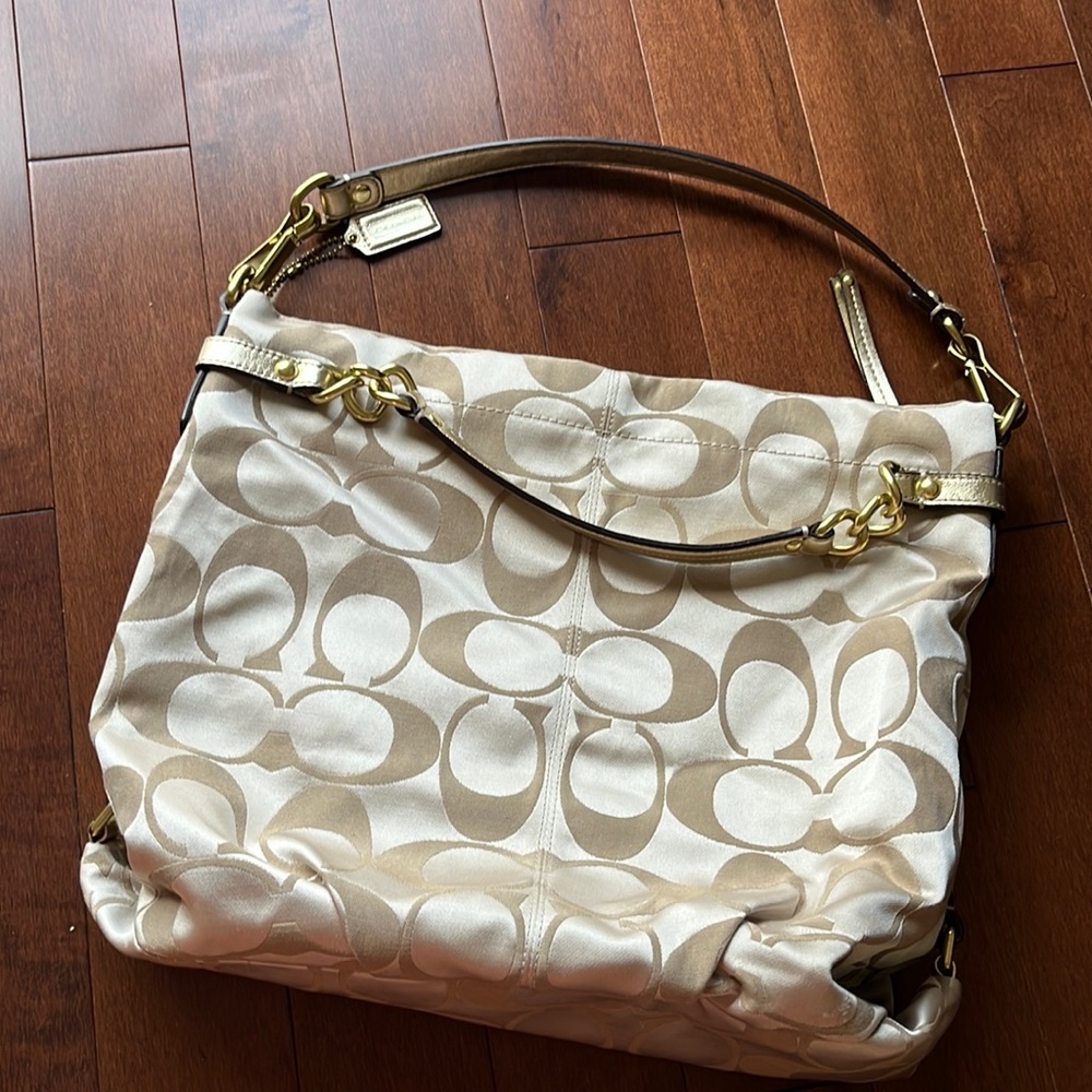 Coach Gold Hobo Shoulder Bag